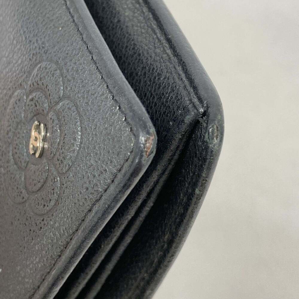 CHANEL Authentic Black Leather Wallet - Picture 7 of 10